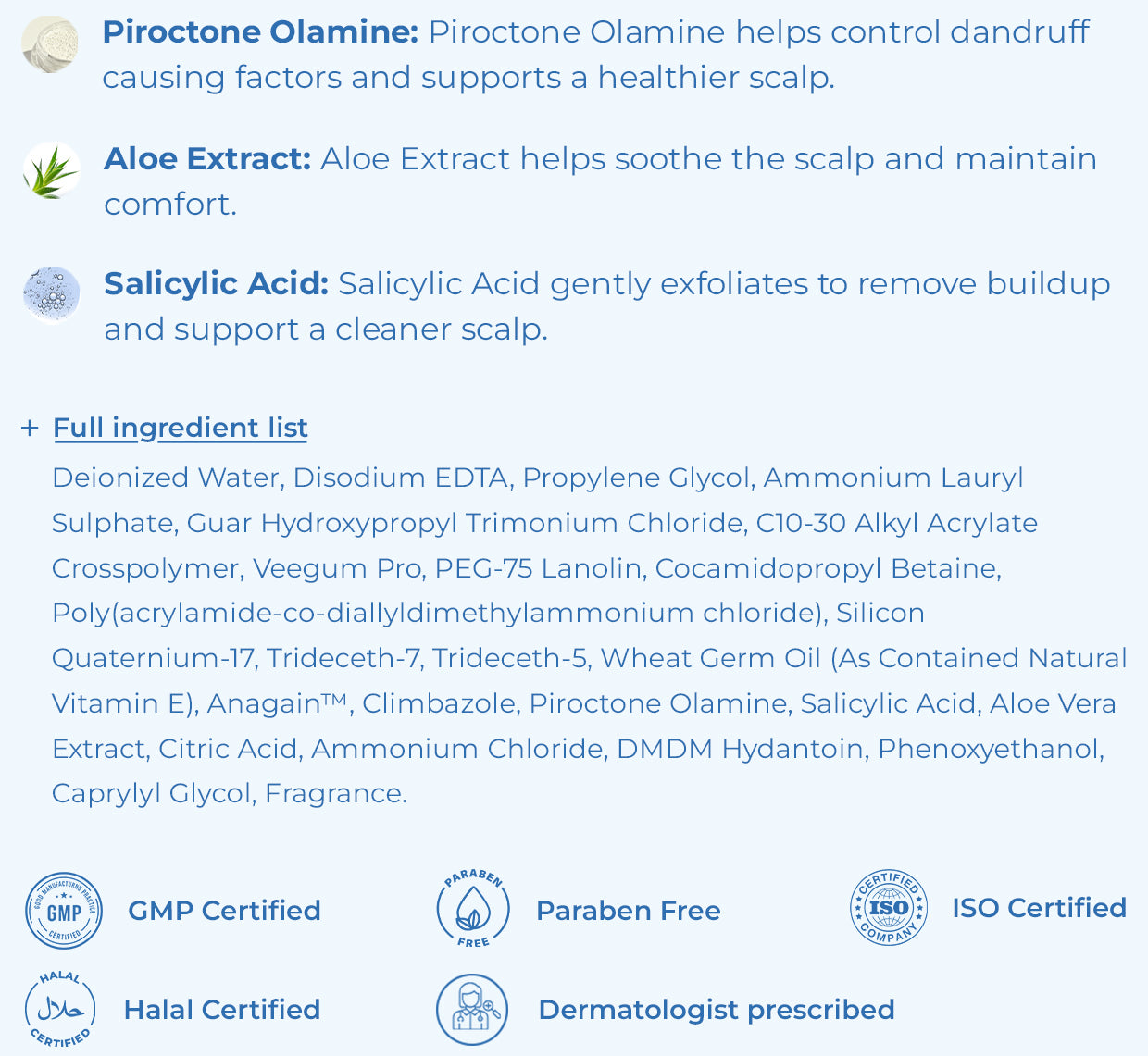 Sebornil Shampoo ingredients and formula facts