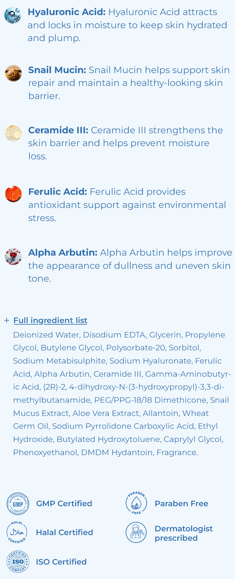 Dermive Hydrating Serum ingredients and formula facts (mobile)